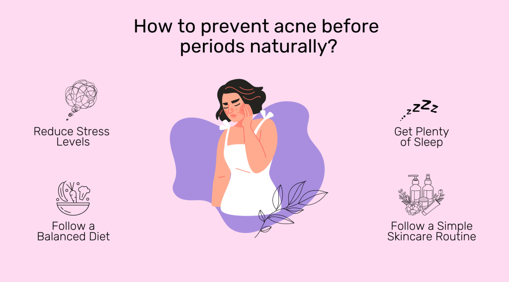 how to get rid of pimples due to periods